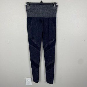 Athleta Twilight 2.0 Tight Leggings Womens S Navy Blue Metallic Glitter Sparkle